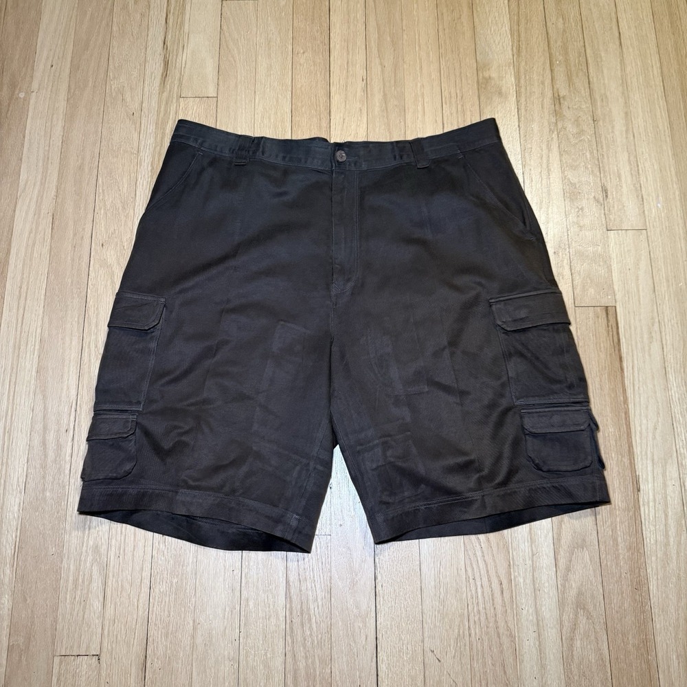 Vintage Tommy Bahama Silk Shorts Mens 38 Brown Cargo Pocket Lightweight Outdoors